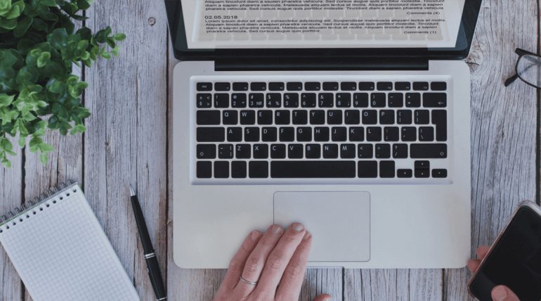 A repurposed blog post on a computer screen