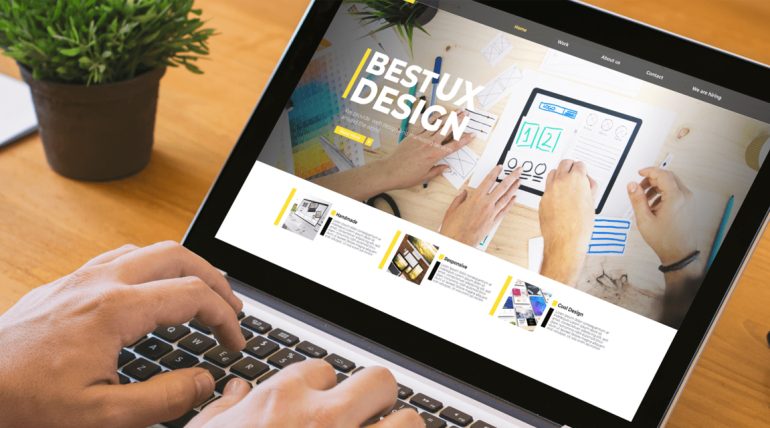 Website showcasing keyword phrase usage